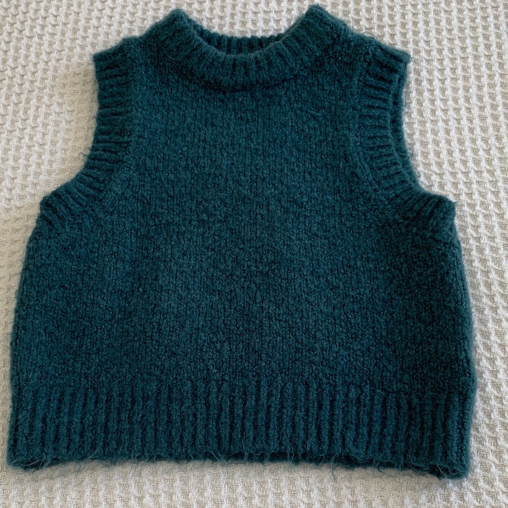 Zara Sleeveless Knit Top - Deep Teal